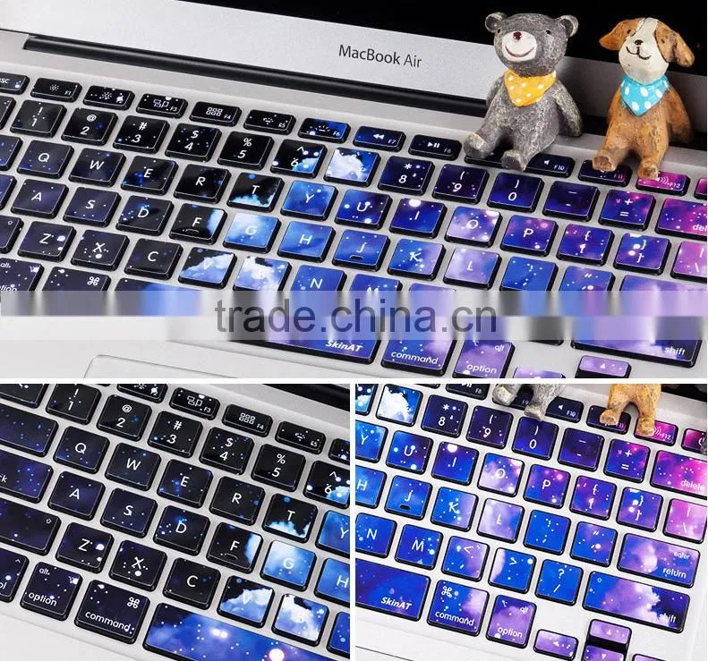 Factory directly for macbook keyboard skin keyboard sticker decal with various designs