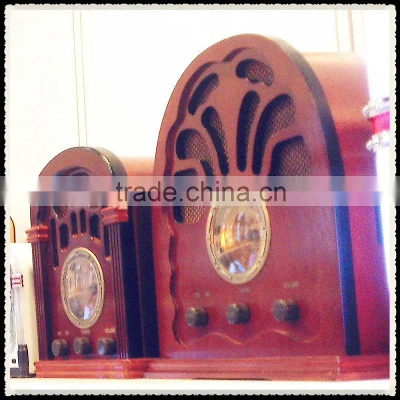 nostalgic wooden radio Jukebox with usb and speaker for gifts