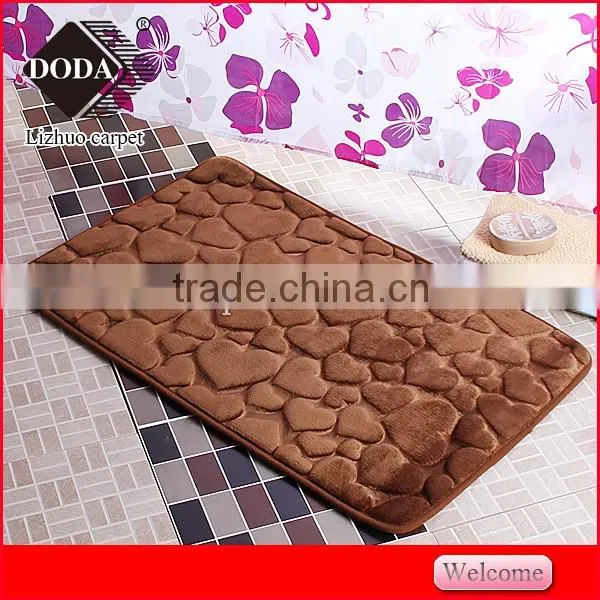 best selling cheap Polyester Non Slip embossing doormat kitchen floor mat