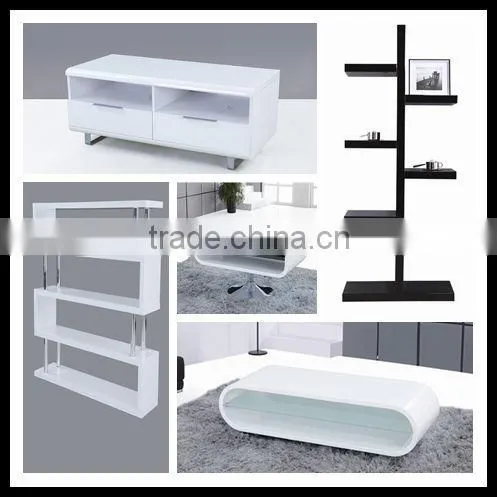 High gloss E1 MDF coffee table