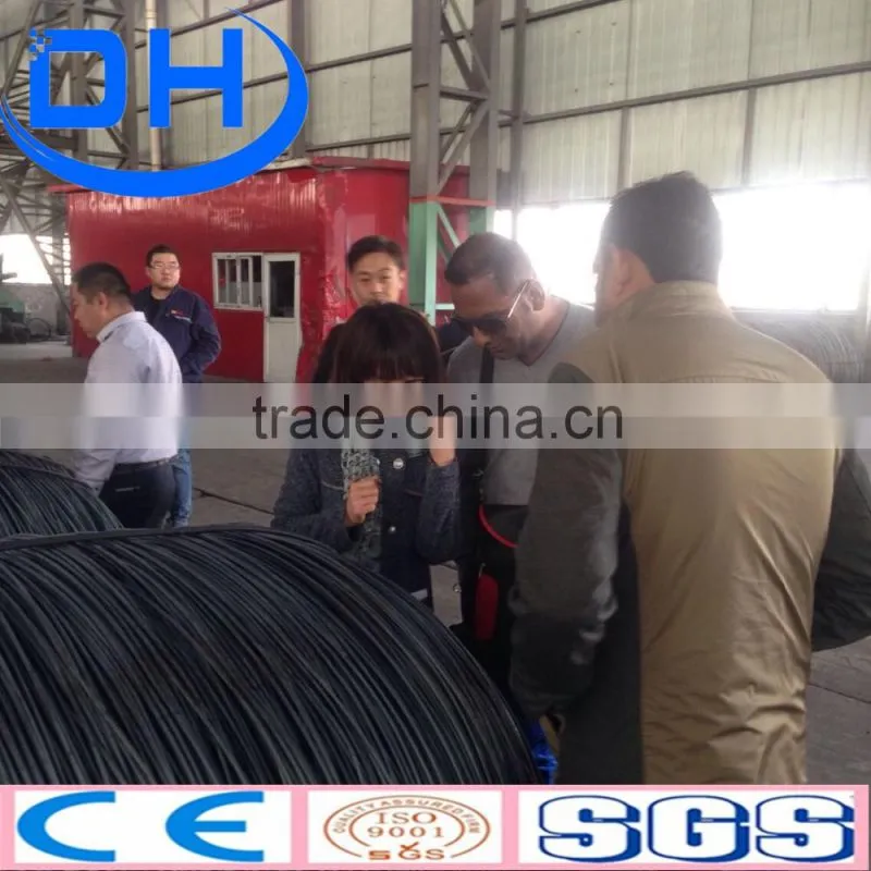 SAE1008 5.5mm hot rolled steel wire rod price in coil