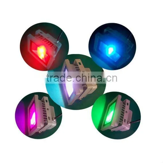 CE Rohs TUV approval outdoor lighting 10W RGB DC12/24V IP65 waterproof multi christmas color changing outdoor led flood light