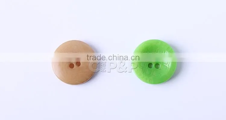 embossed surface ployester resin button for jeans shirt