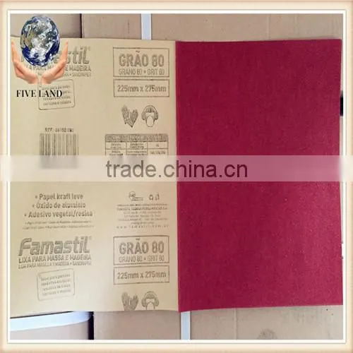 Good quality aluminium oxide grit sandpaper for metal polishing
