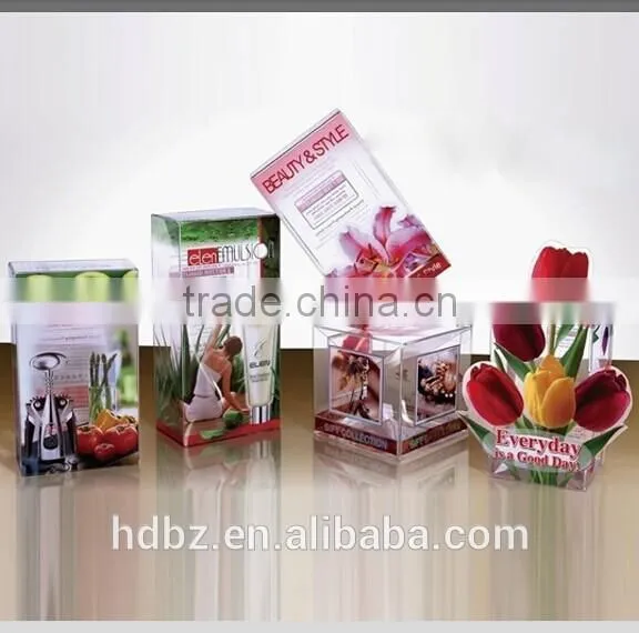 Customized high quality plastic gift box packaging for cosmetic