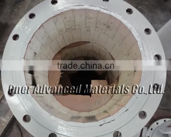 Ceramic lined wear resistant steel pipe, ceramic lined elbow
