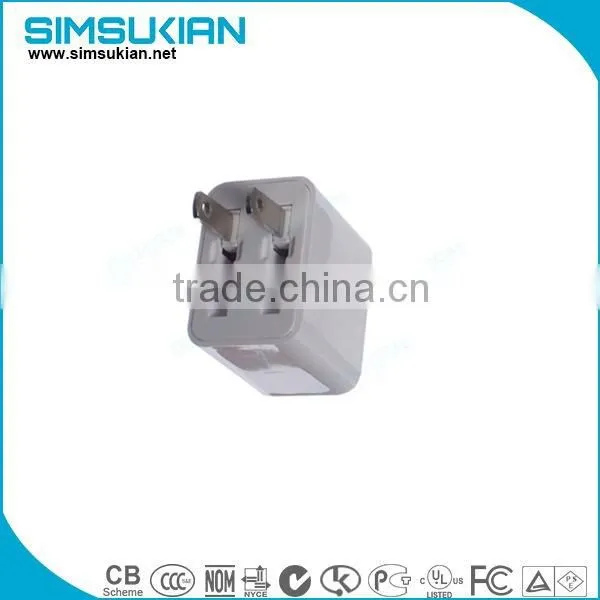 china manufacture 5v 2a micro foldable usb wall charger