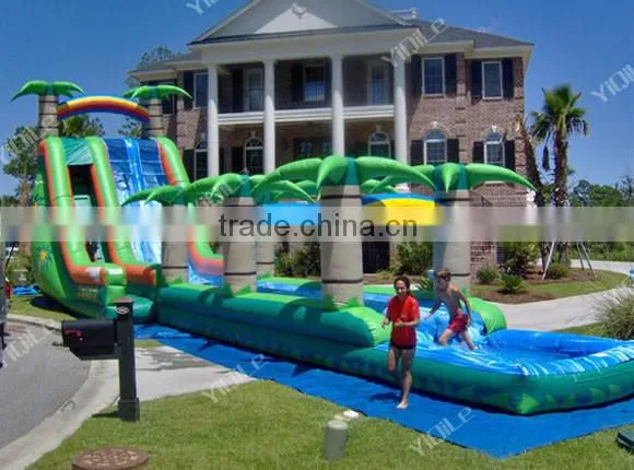 Inflatble kids playground slide water park