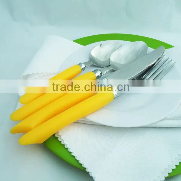 Pink Handled Stainless Flatware