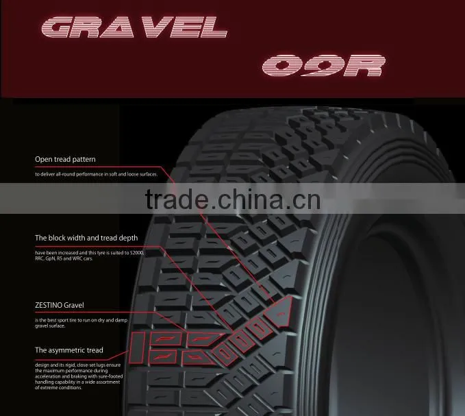 Gravel Rally Tyre Gravel 09R Tire 195/65R15 Excellent Performance Zestino Brand
