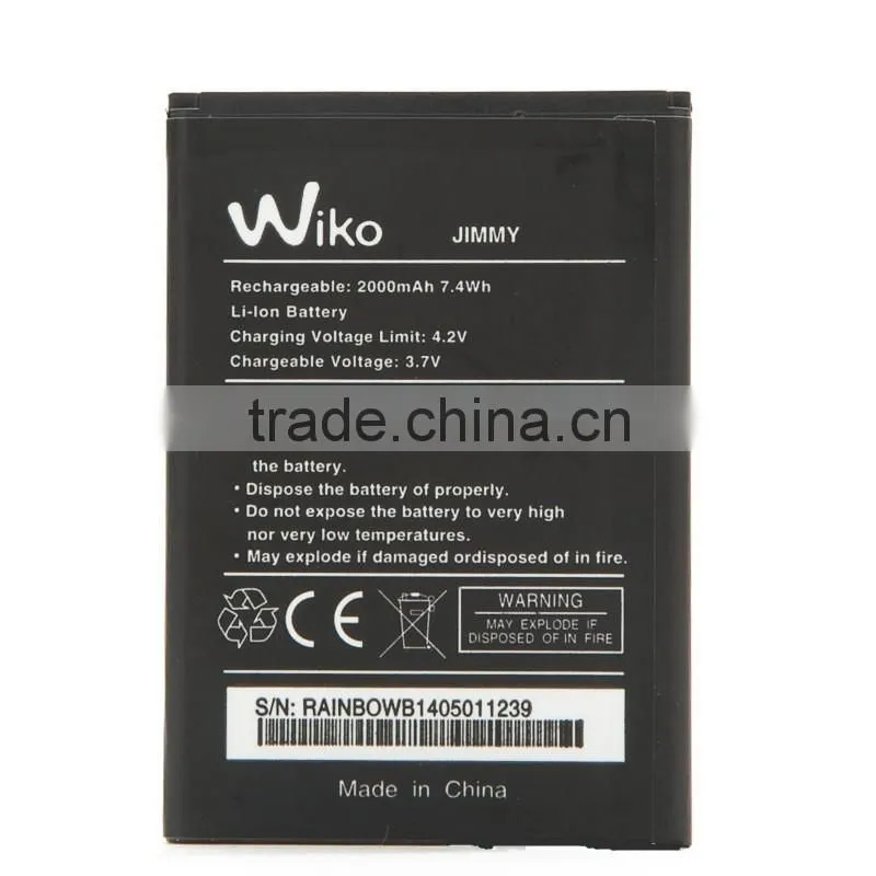 2000mah 12v Li ion Rechargeable Battery For Wiko JIMMY