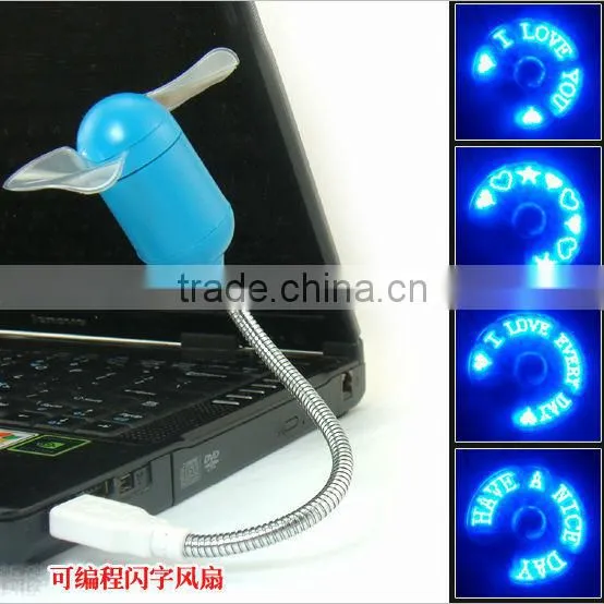 usb led programmable fan