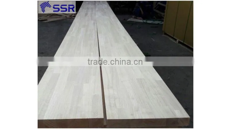 Rubber wood finger joint board for Europe market/rubber wood panel