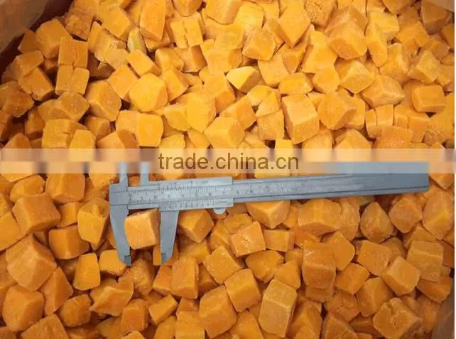 Frozen pumpkin Peeled Organic IQF frozen pumpkin price from China
