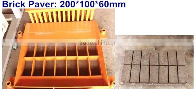 Vibrate electric concrete brick moulding machine QTJ4-40