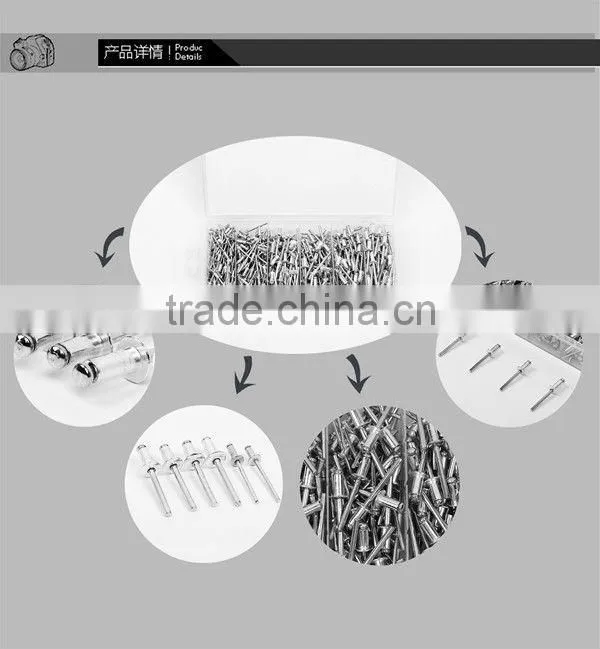 TC BV Certification 400pc Hardware Assorted Aluminum Rivets Kit