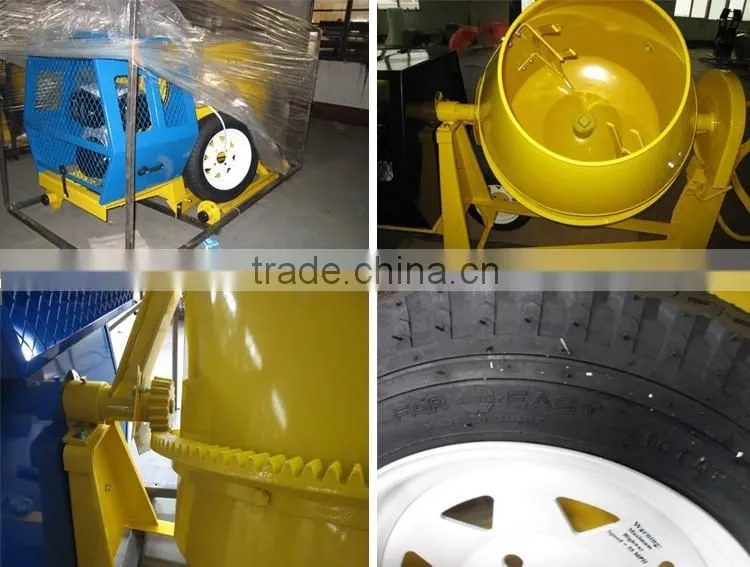 2016 Portable Construction Machinary 350L Diesel Engine Concrete Mixer