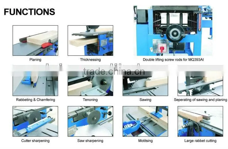 MLQ342 Combination woodworking machine Bench Multifunction Top Quality