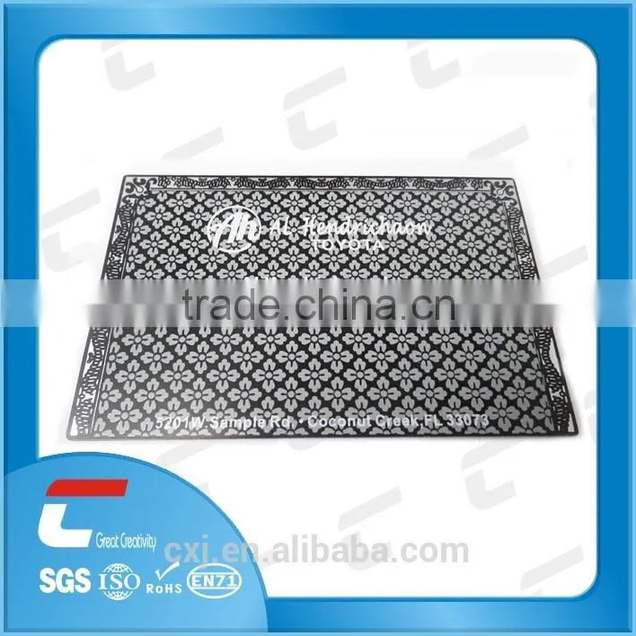2014 NEW matt finishing Etched LOGO membership silver card/ stainless steel playing cards