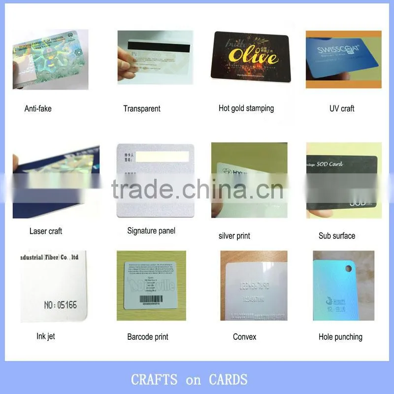 customize transparent rfid card