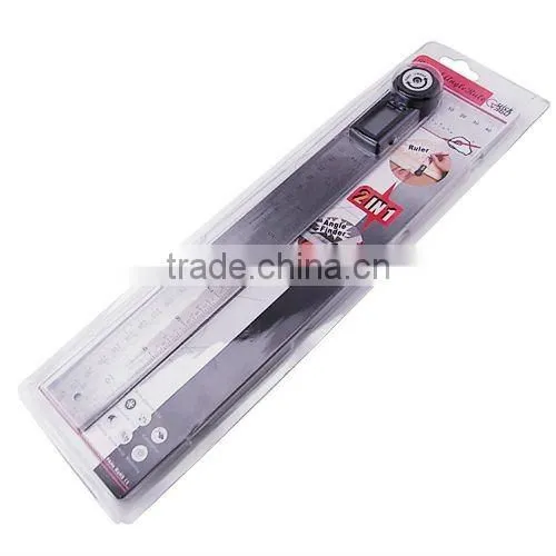 360 degree 600mm + Stable Locking Function/ Portable Stainless Steel 2-in-1 Digital Angle Finder Meter Protractor Ruler