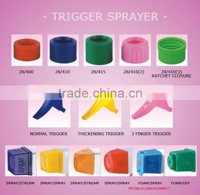 Plastic Trigger Sprayer Head, JH-01I, for liquid cleanser with good quality