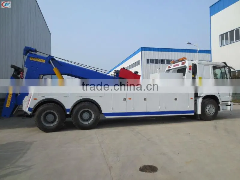 6*4 Sinotruk HOWO rear double axles Wrecker Truck 25 ton