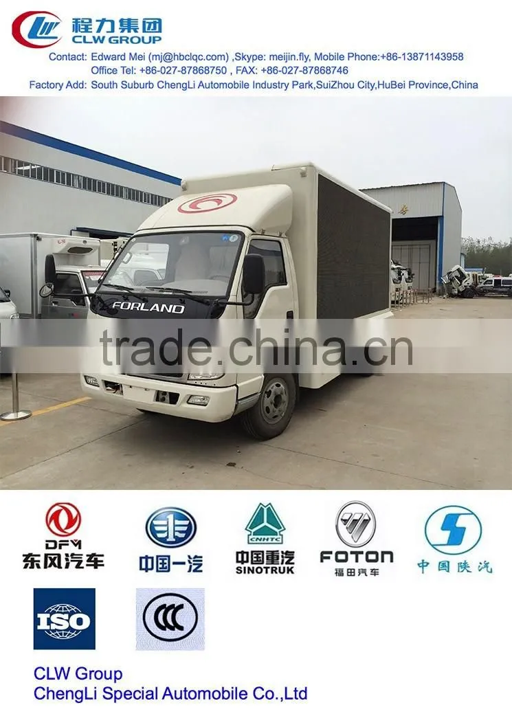Hot sale Led advertising truck, sealed garbage truck