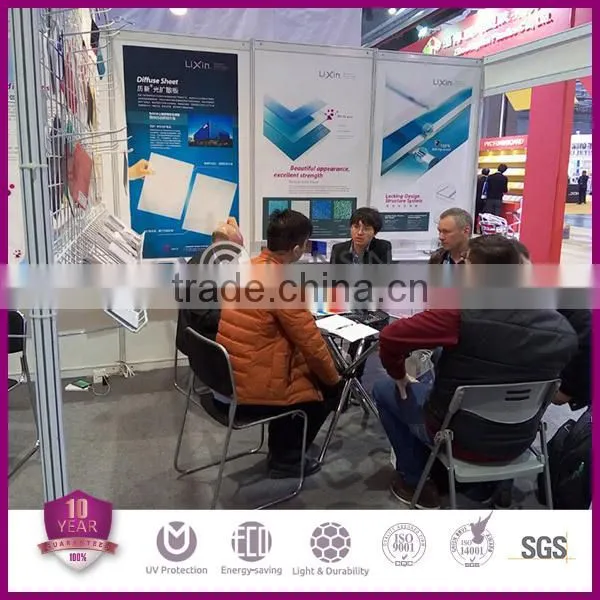 High quality 6/8/10mm U-lock 4-wall rectangular structure polycarbonate panels 600mm