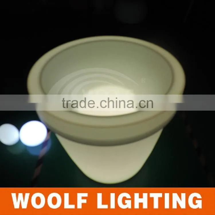 party decorations led flower pot /led illuminating flower pot/outdoor led planters
