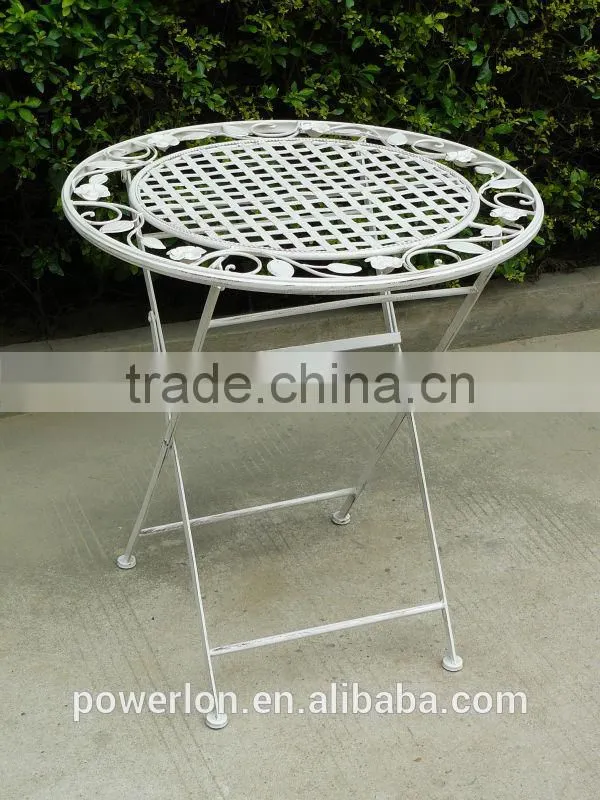 Heritage Tea Two Seater Metal Garden Patio Set Antique Blue Color