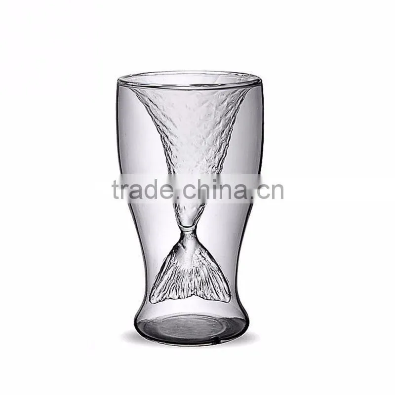 300ML New Sharks Cup Handmade Glass Beer Mug