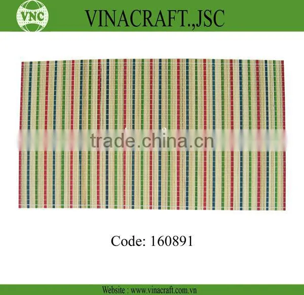 Round bamboo table mats