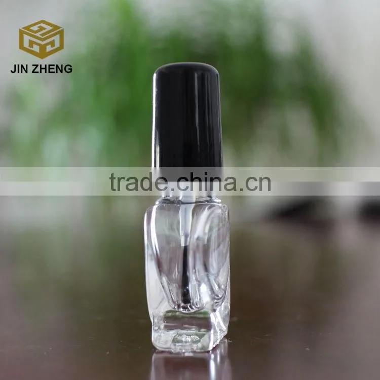 Wholesale mini heart shape 5ml nail polish glass bottle with lid