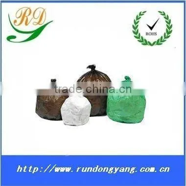 biodegradable plastic garbage bag on roll/degradable hdpe or ldpe rolling bag