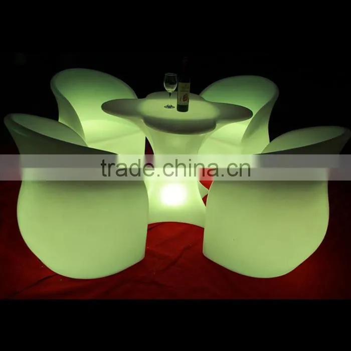 Outdoor/indoor/hote/ waterproof wireless changing color LED cocktail table