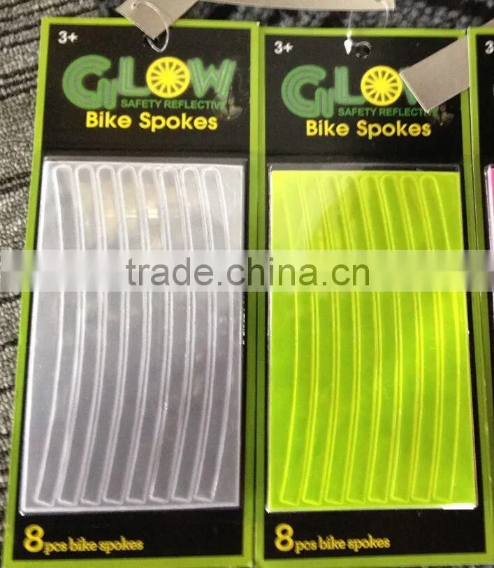 dust proof Cycling Track fixed gear Bicycle Wheel Tire Rim Reflective Sticker Fluorescent wheel stripe tape spoke bike accessory