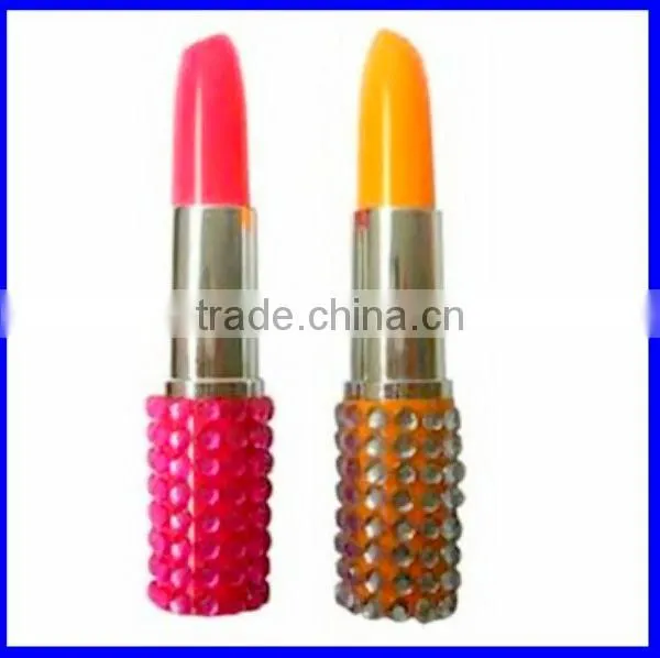 Gift Stationery lipstick point pen with diamond