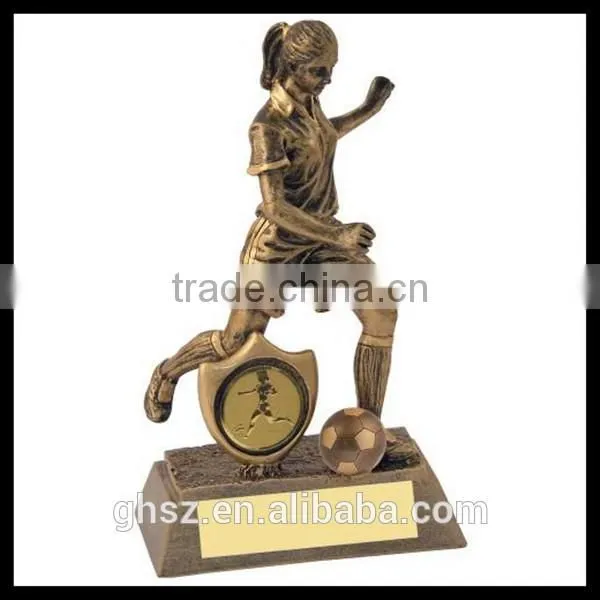 Wholesale resin model racing bicycle player scultpture sports medal