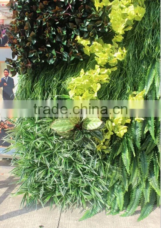 Exterior fake backdrop green plants wall for home or hotel decoration