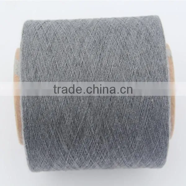 Wholesale Grey color 16s poly cotton blended yarn for gloves and socks