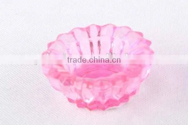 Colorful wavy candle holder