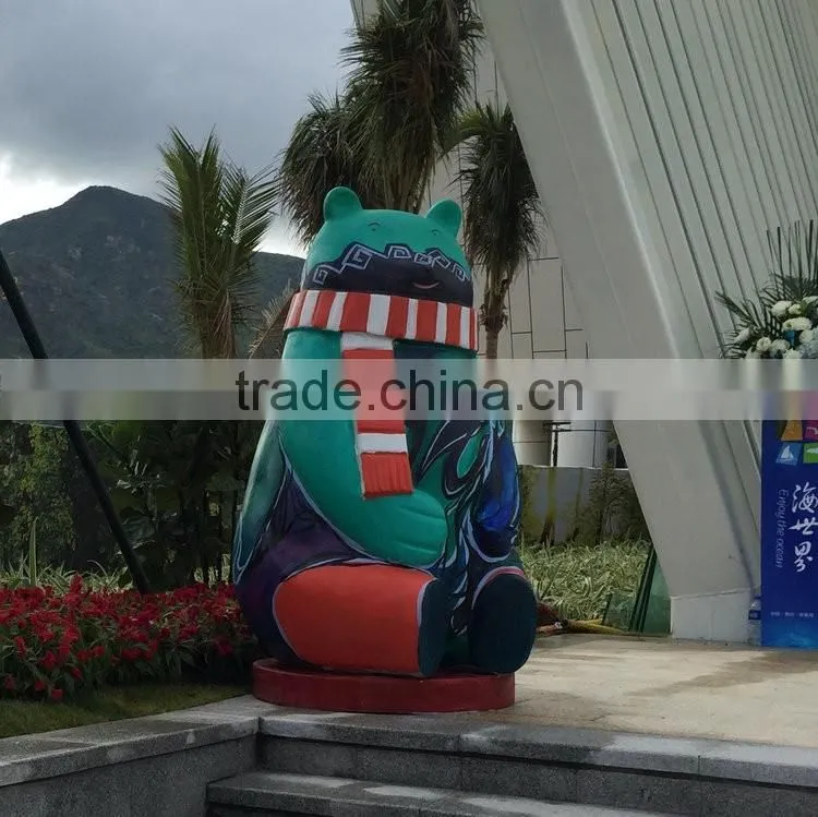 Fiberglass bear statue
