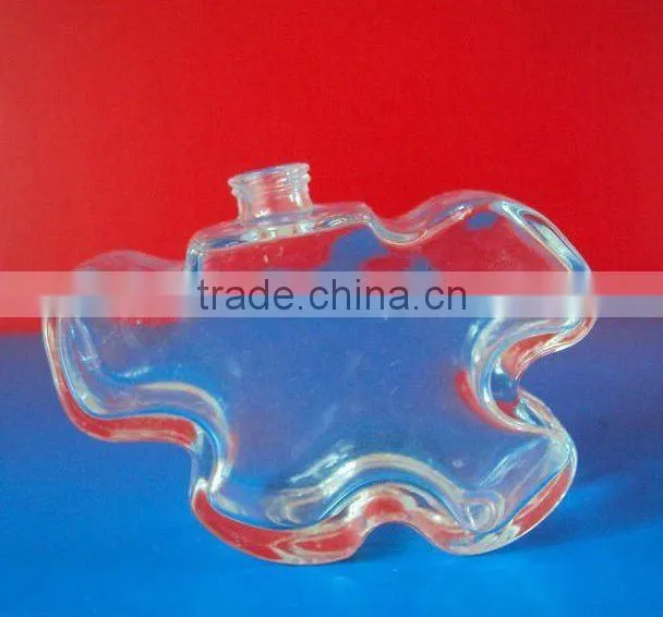 cylindrical perfume glass bottle
