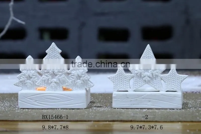 2016 newest Ceramic white tea light porcelain candle holders for house decoration