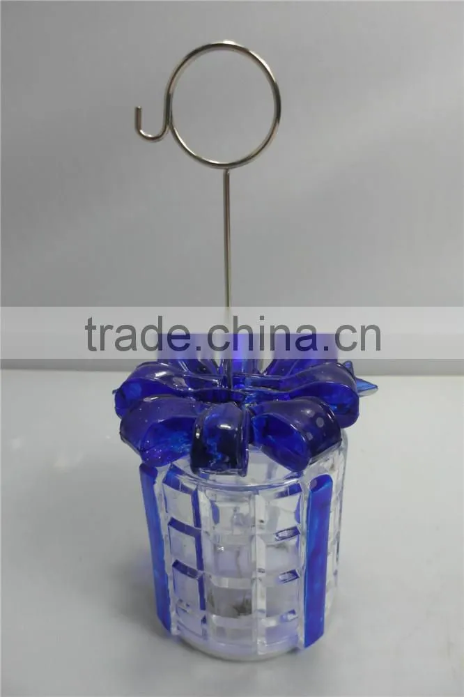 LED plastic acrylic gift box lighting businese card holder