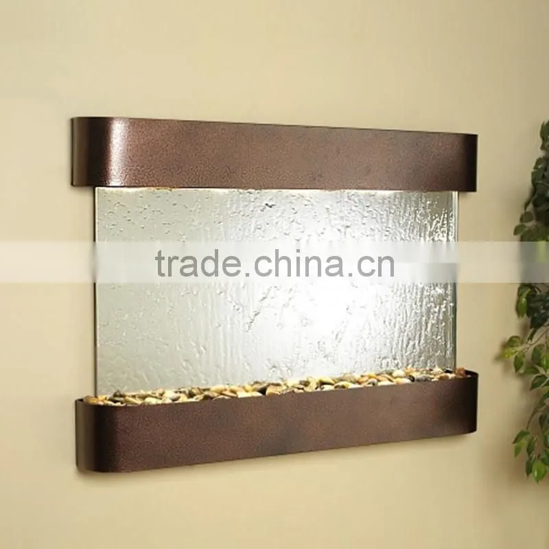 hotel water wall mounted LED frame mirror