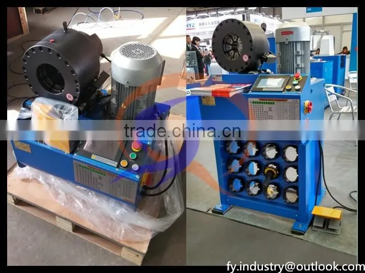 CE FY91H 1/8-2'' inches 10set free dies hydraulic hose crimping machine price