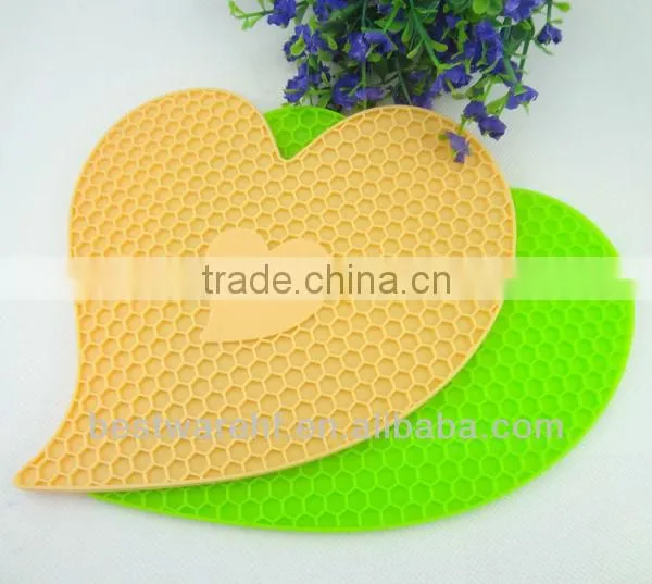 FDA Hight quality heart shape silicone mats