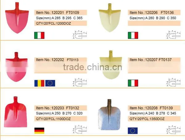 Carbon Steel Material and Garden Shovel Application shovel